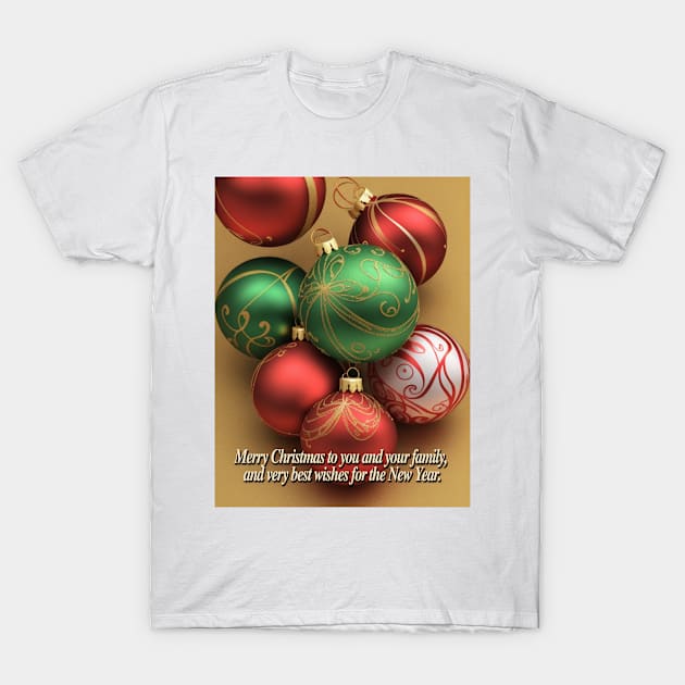 Christmas Greetings T-Shirt by likbatonboot